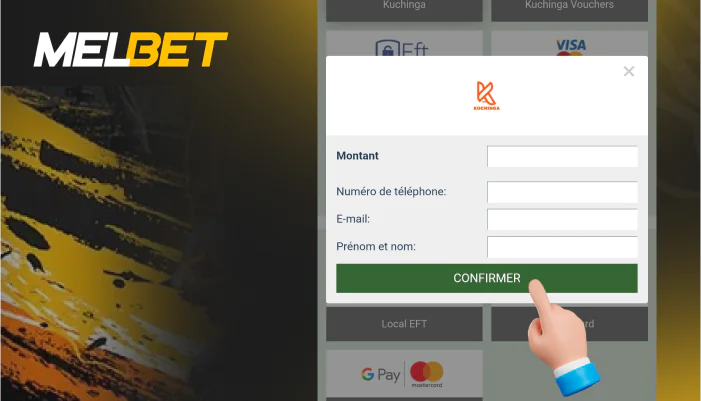 Confirmez le dépôt, étape 6